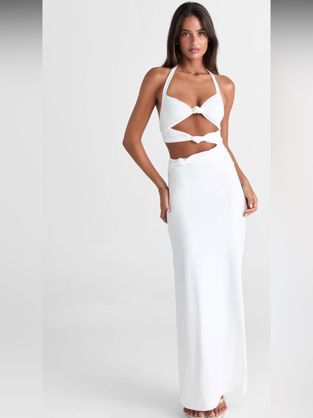 Sasha Therese Oralia Dress White